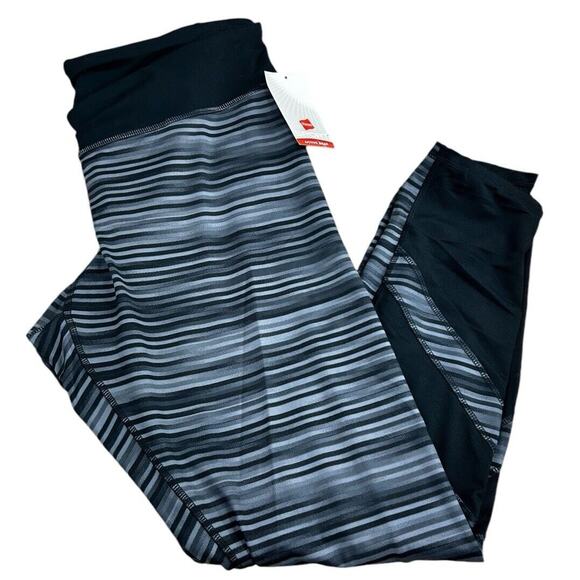 Hanes Sport Active Gear Athletic Leggings Sz XXL 2XL Gray Black Full Length NEW - Picture 4 of 10